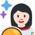 👩🏻‍🚀 woman astronaut: light skin tone display on Twitter